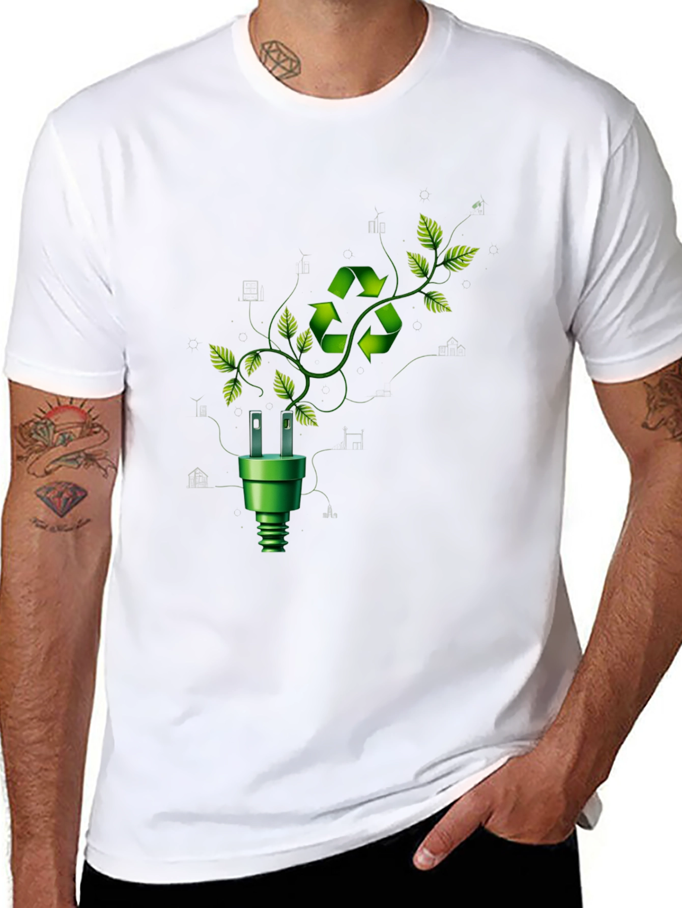 Eco-Friendly Recycle Symbol T-Shirt