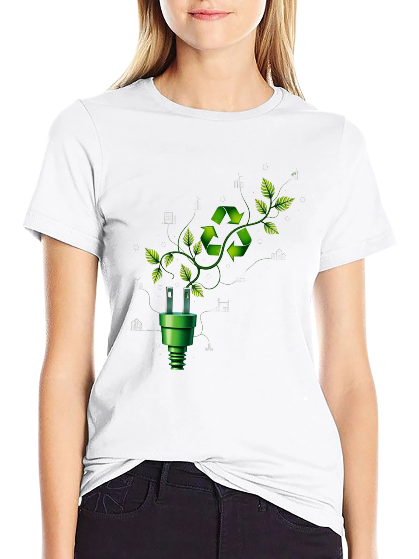 Eco-Friendly Recycle Symbol T-Shirt