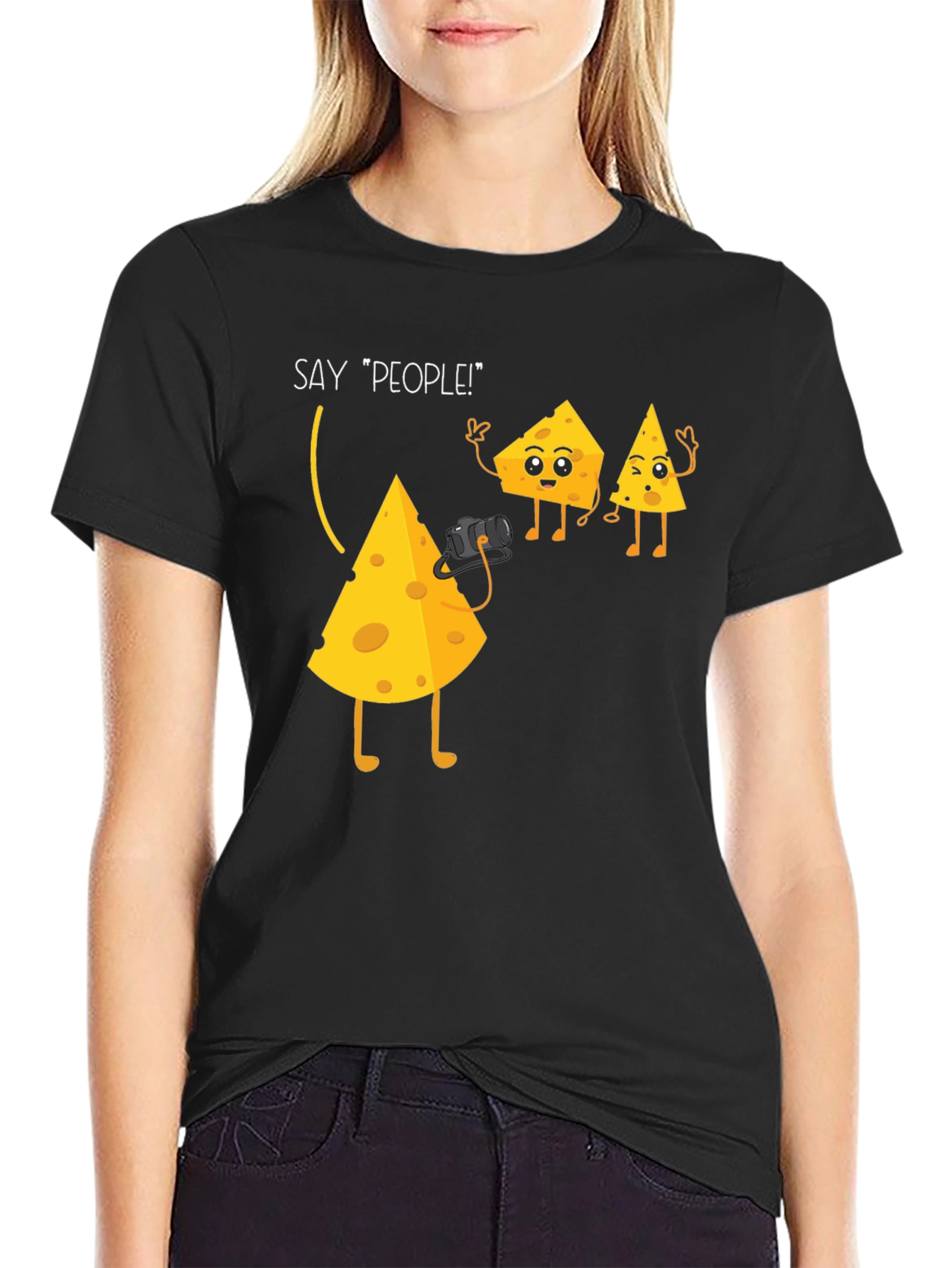 Cheese Say People Funny Graphic T-Shirt