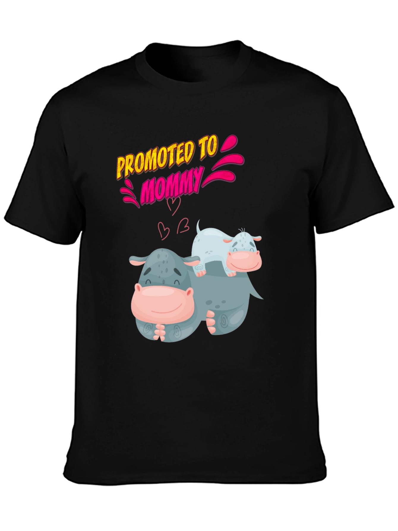 Promoted to Mommy Hippo T-Shirt