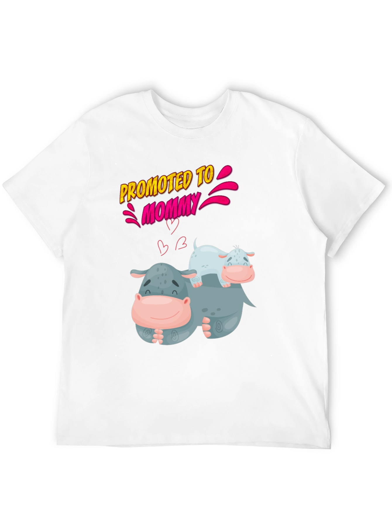 Promoted to Mommy Hippo T-Shirt