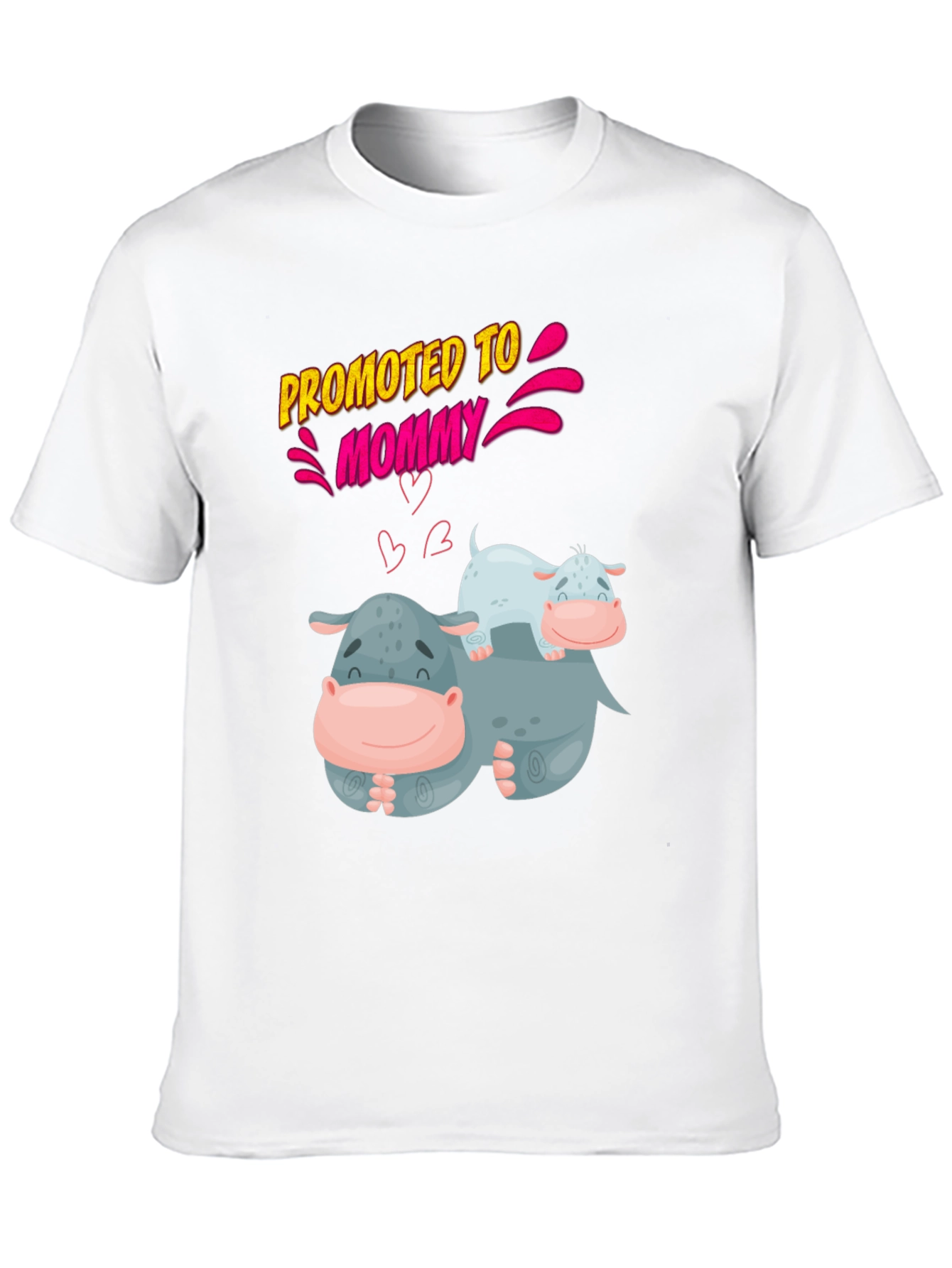 Promoted to Mommy Hippo T-Shirt
