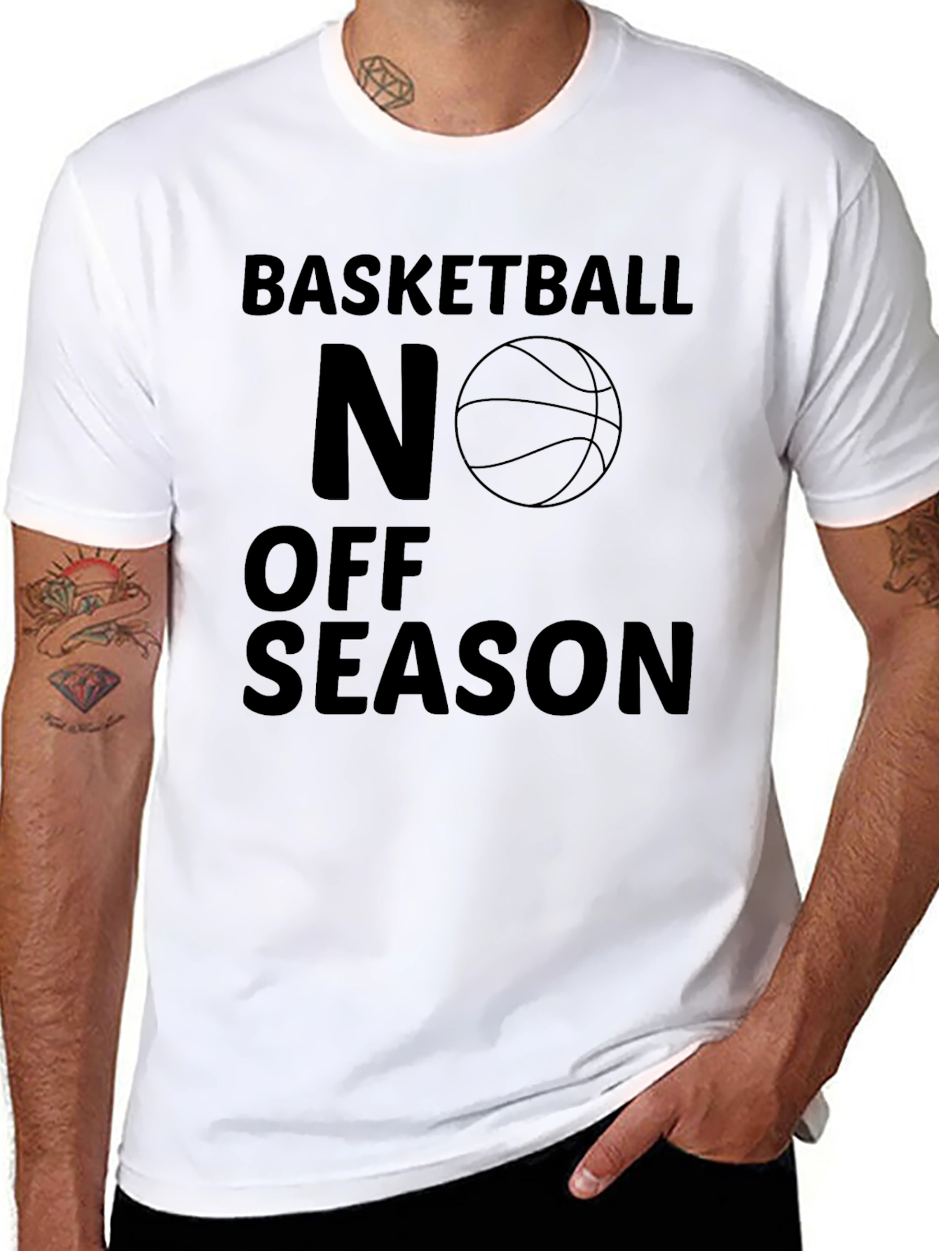 Basketball No Off Season Black T-Shirt