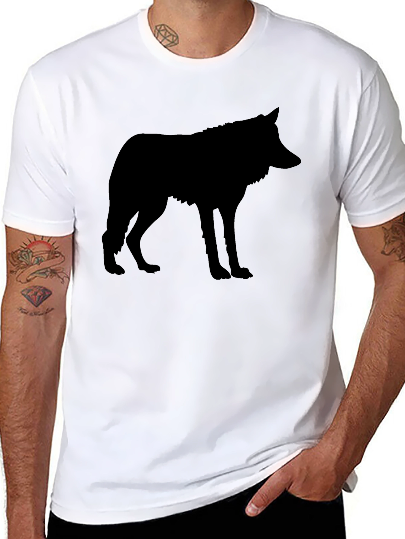 Black Wolf Graphic Tee - Unisex