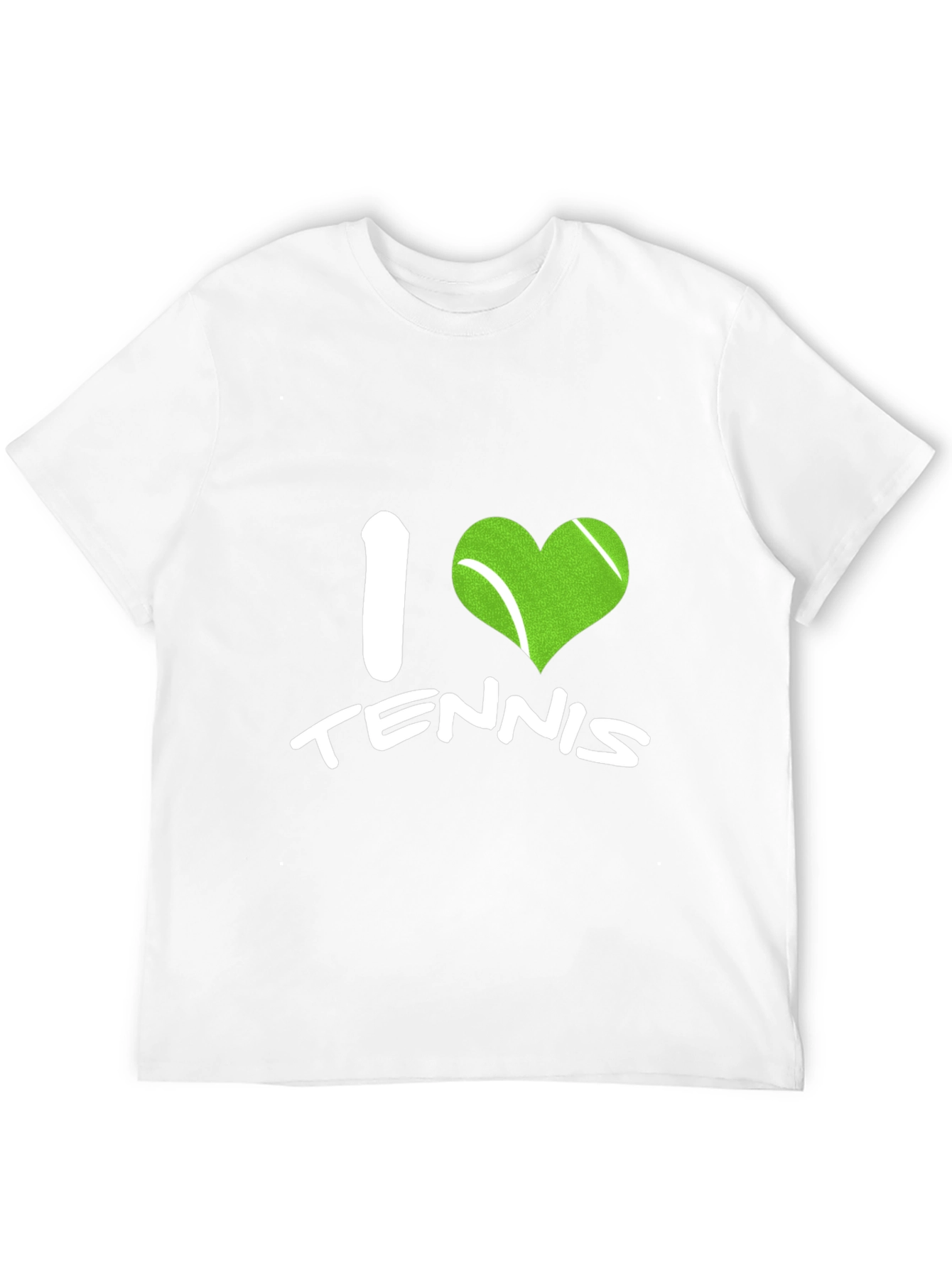 I Love Tennis Black T-Shirt