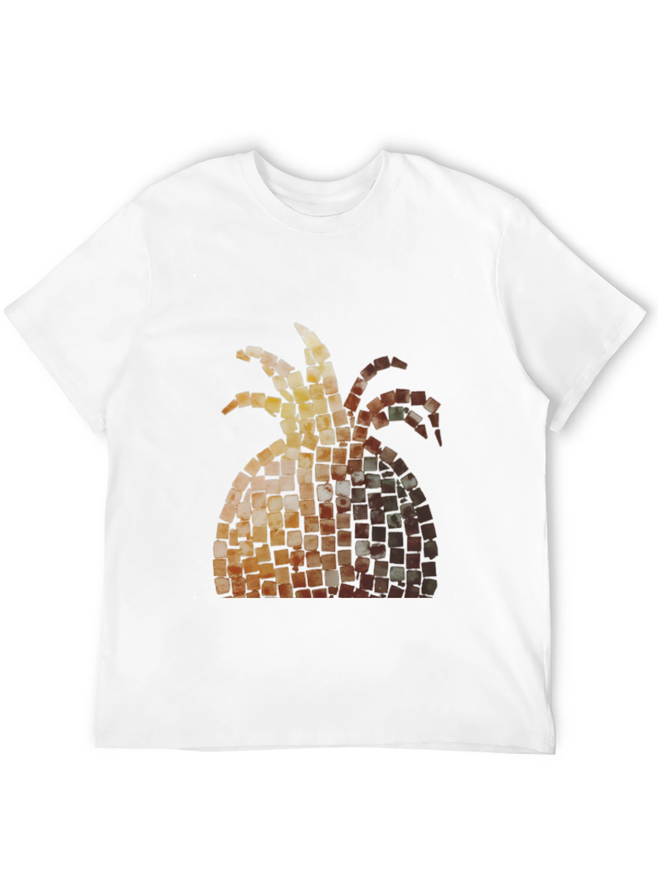 Mosaic Pineapple Graphic Tee - Black