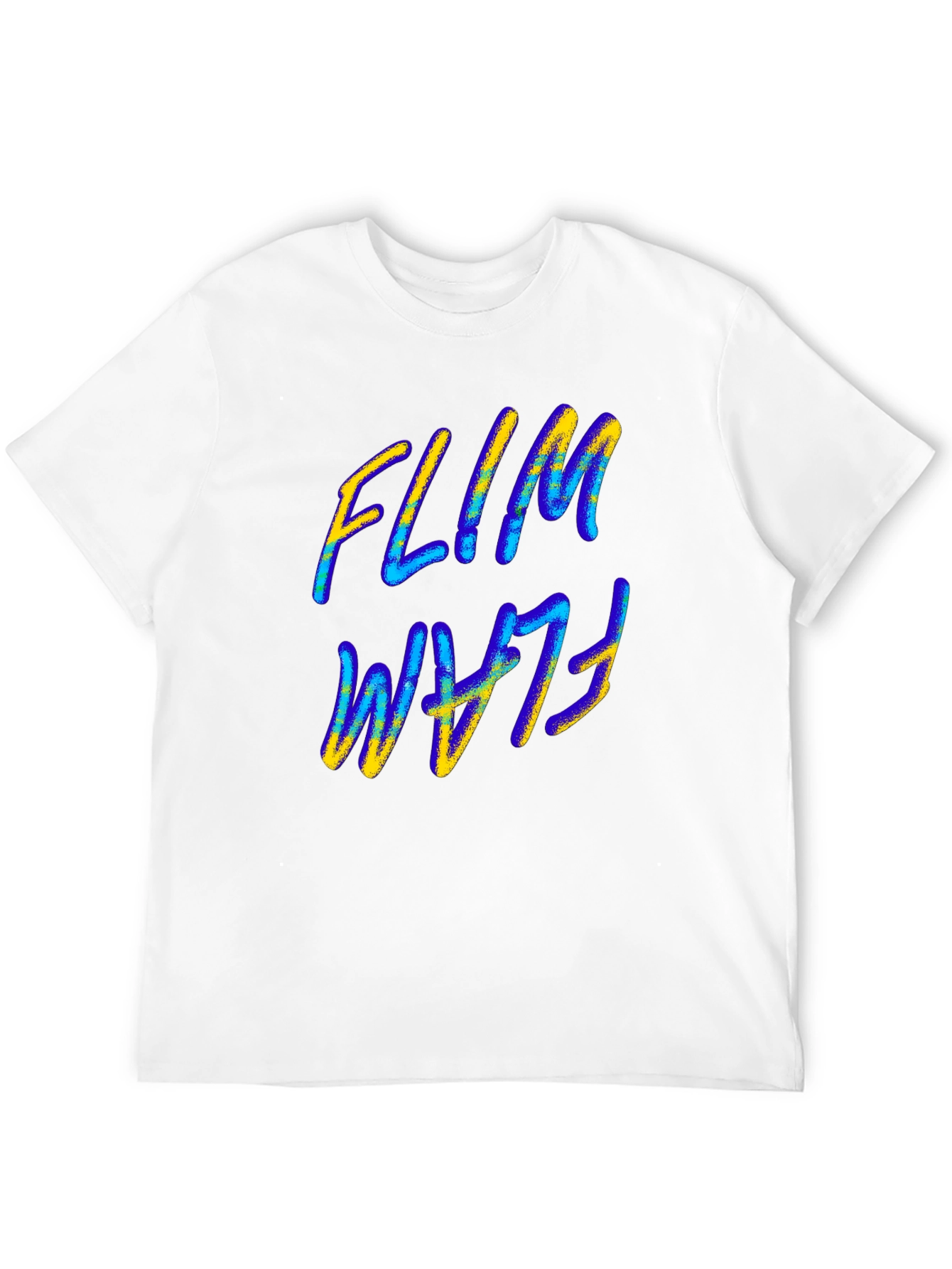 Flim Flam T-Shirt - Black Abstract Design
