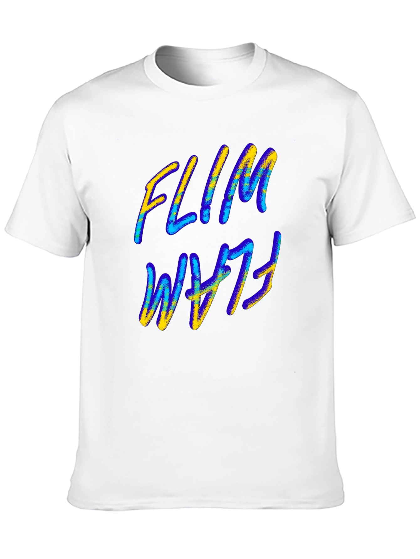 Flim Flam T-Shirt - Black Abstract Design