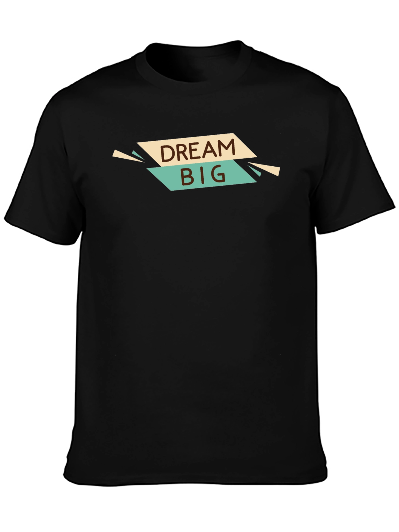 Dream Big Graphic Tee - Stylish Black T-Shirt