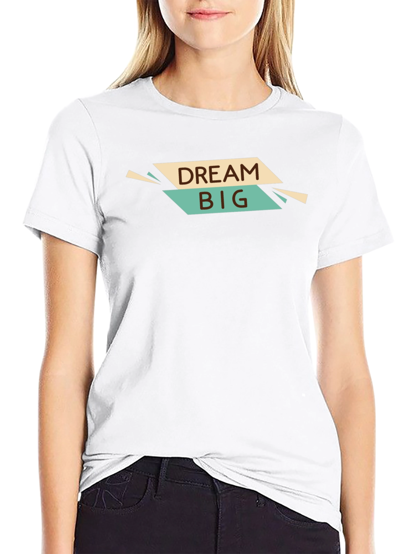 Dream Big Graphic Tee - Stylish Black T-Shirt