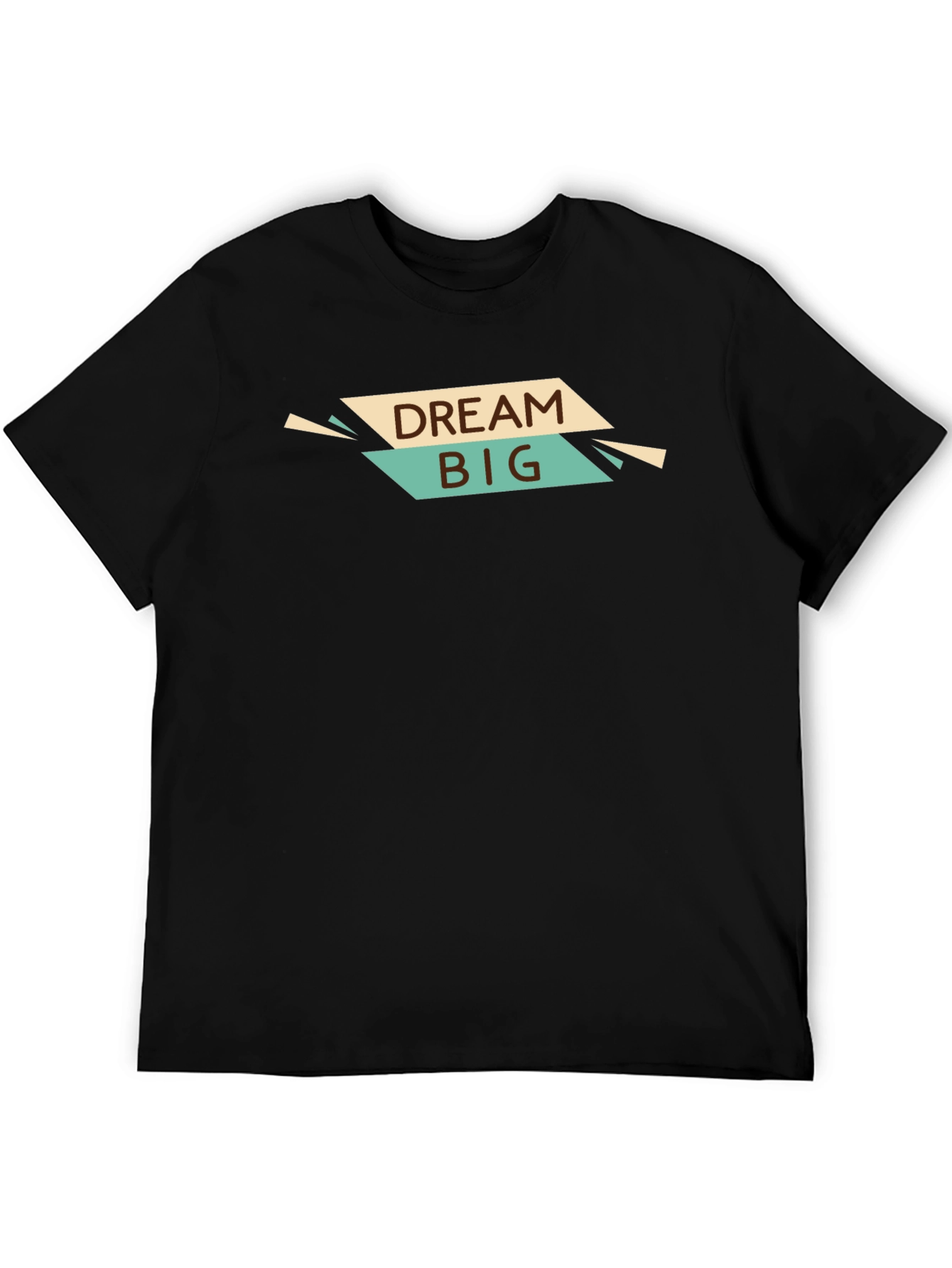 Dream Big Graphic Tee - Stylish Black T-Shirt