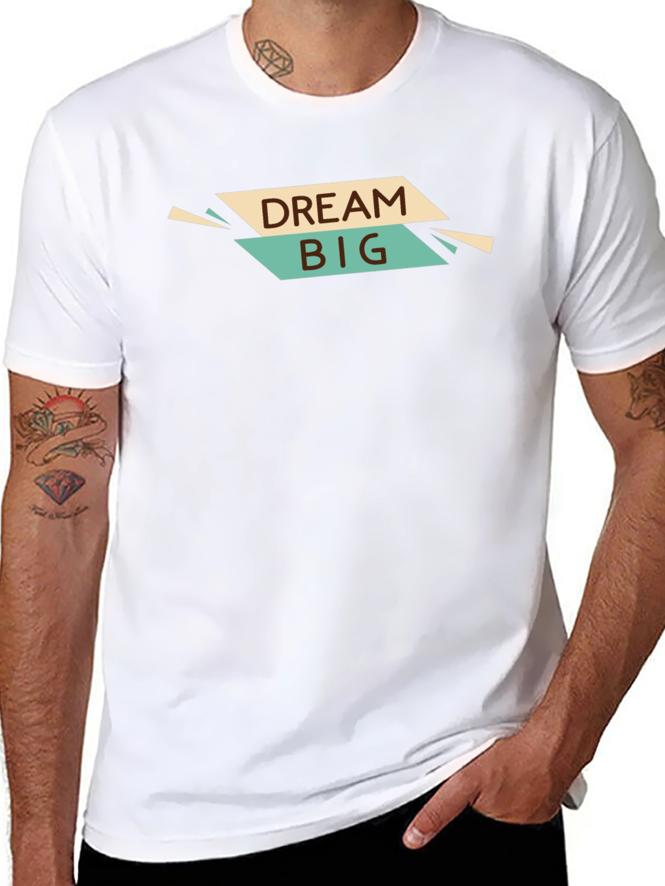 Dream Big Graphic Tee - Stylish Black T-Shirt
