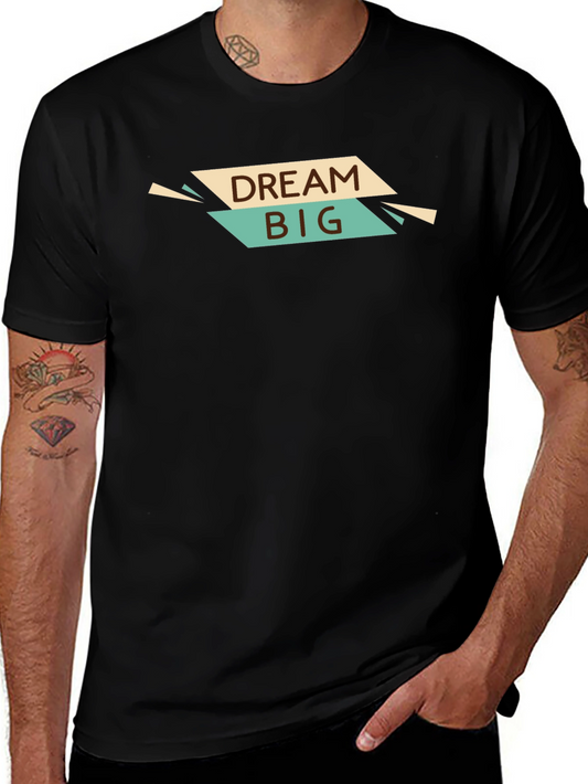 Dream Big Graphic Tee - Stylish Black T-Shirt