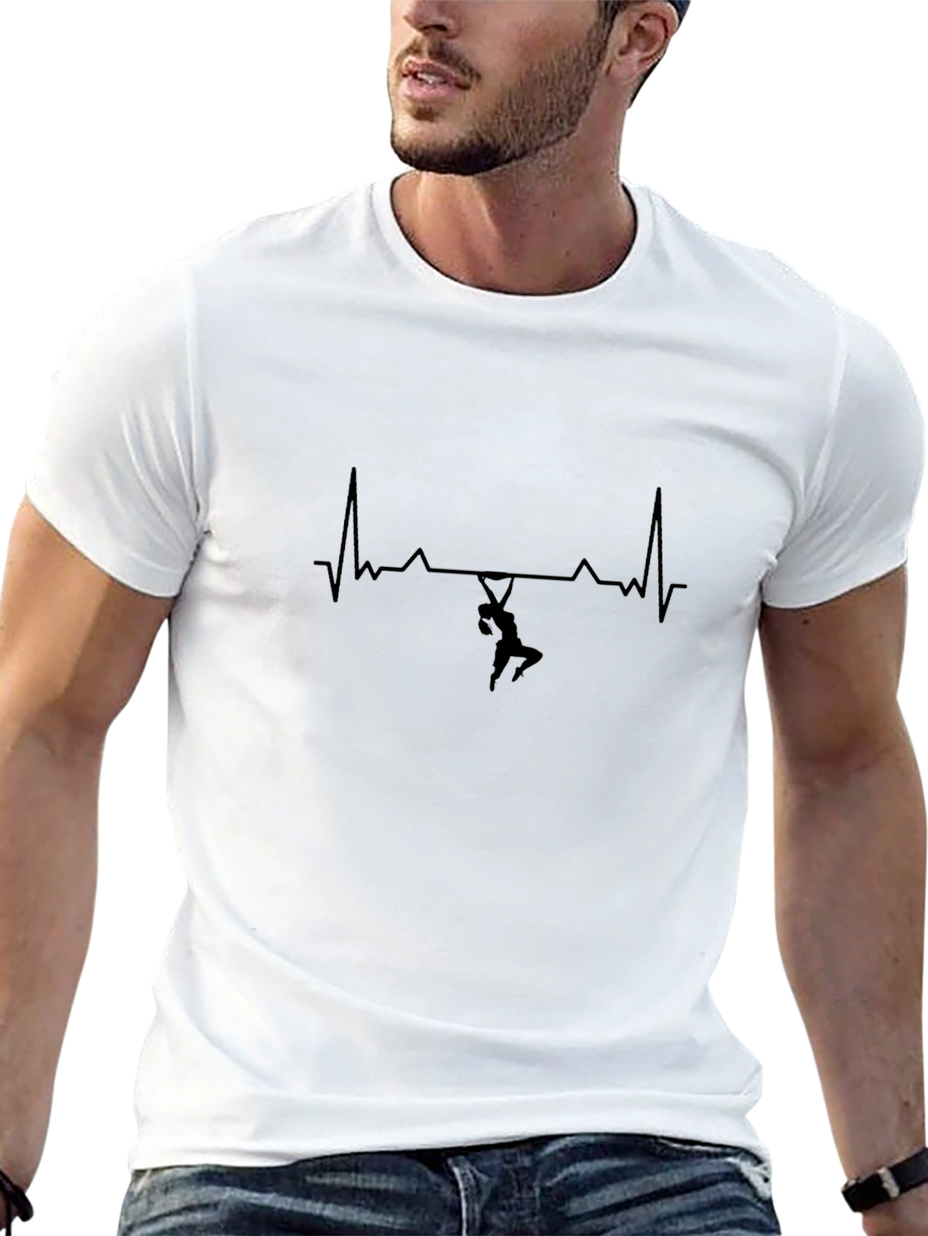 Heartbeat Climbing T-Shirt - Black