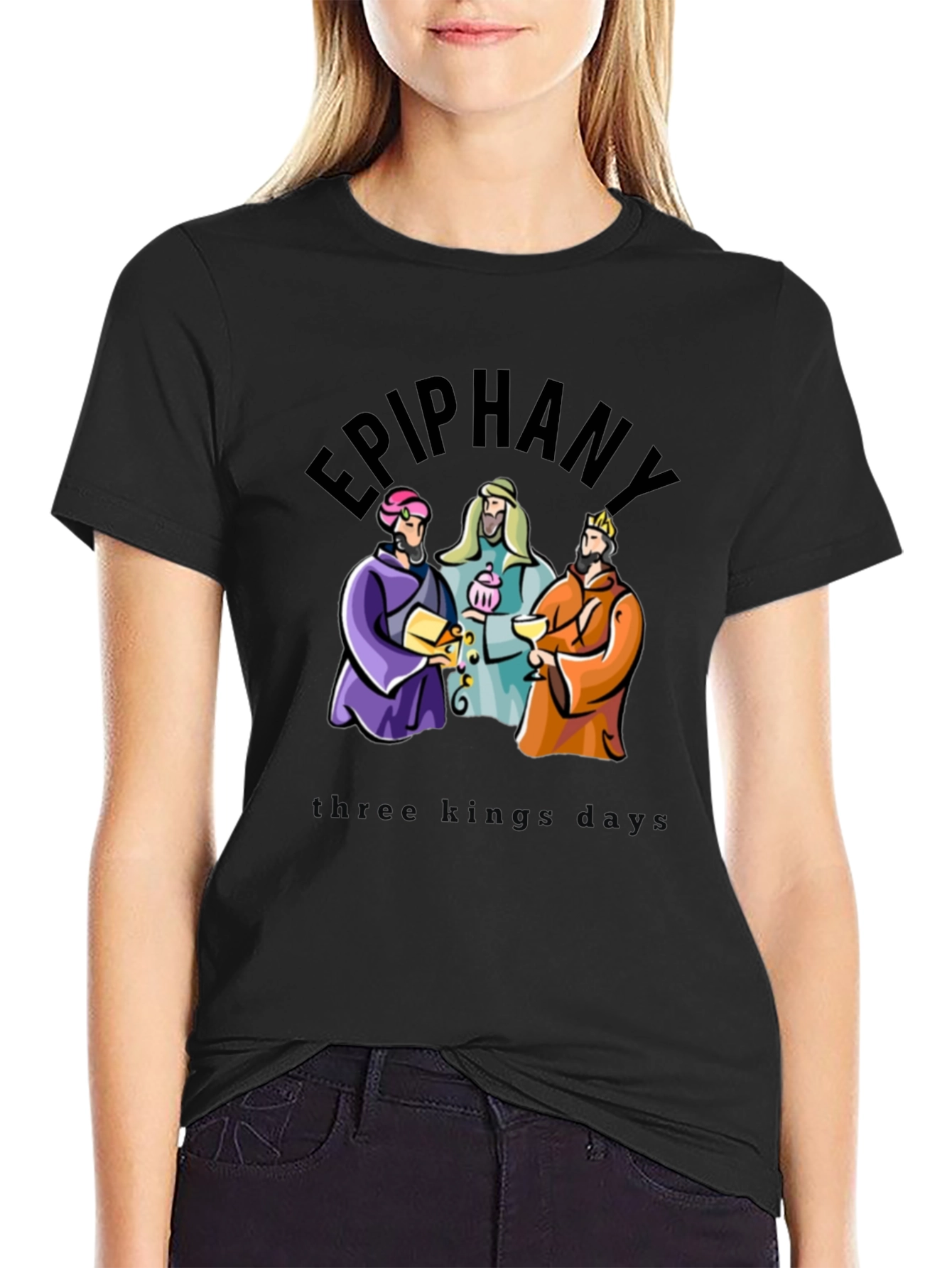 Epiphany Three Kings Black T-Shirt