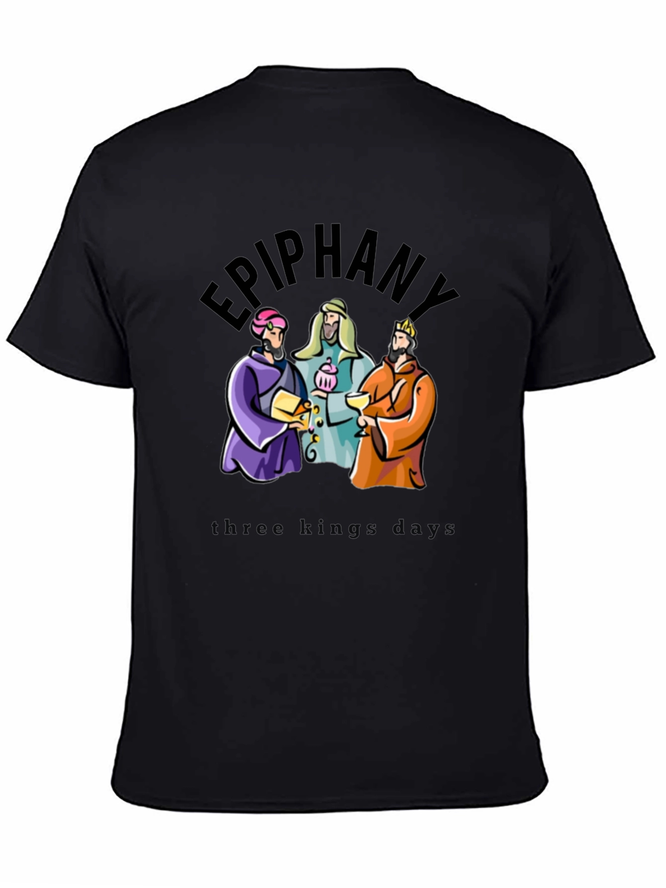 Epiphany Three Kings Black T-Shirt