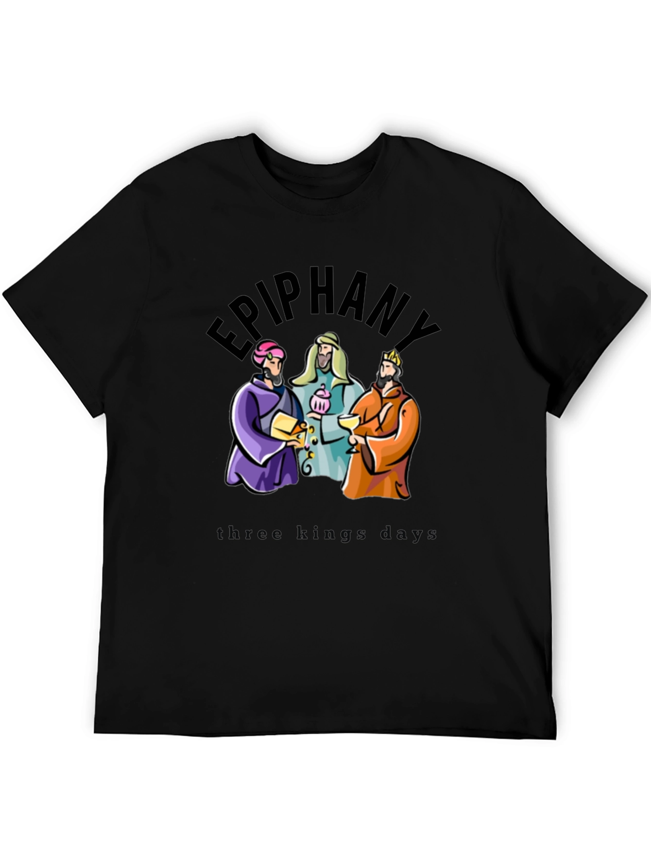 Epiphany Three Kings Black T-Shirt