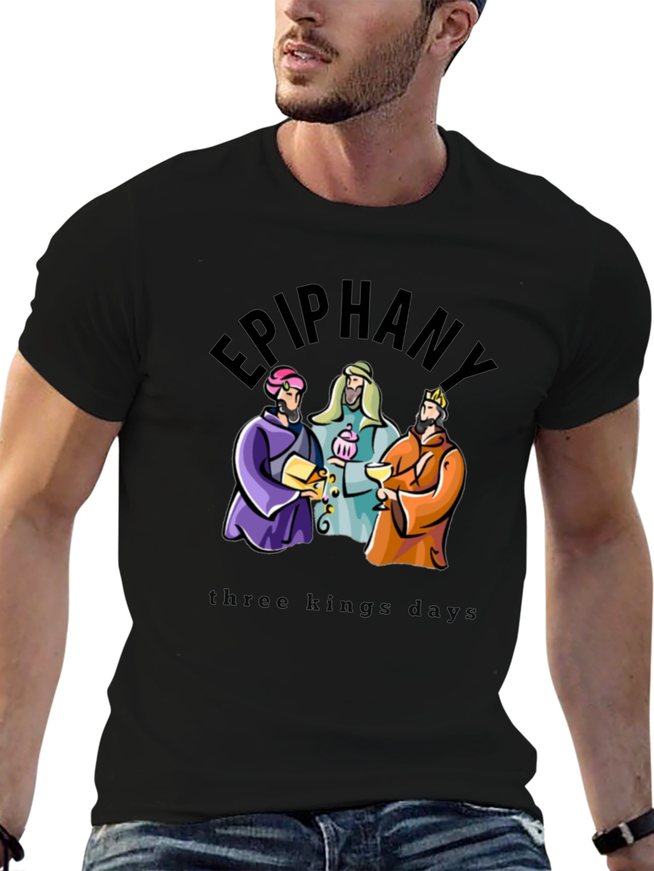 Epiphany Three Kings Black T-Shirt