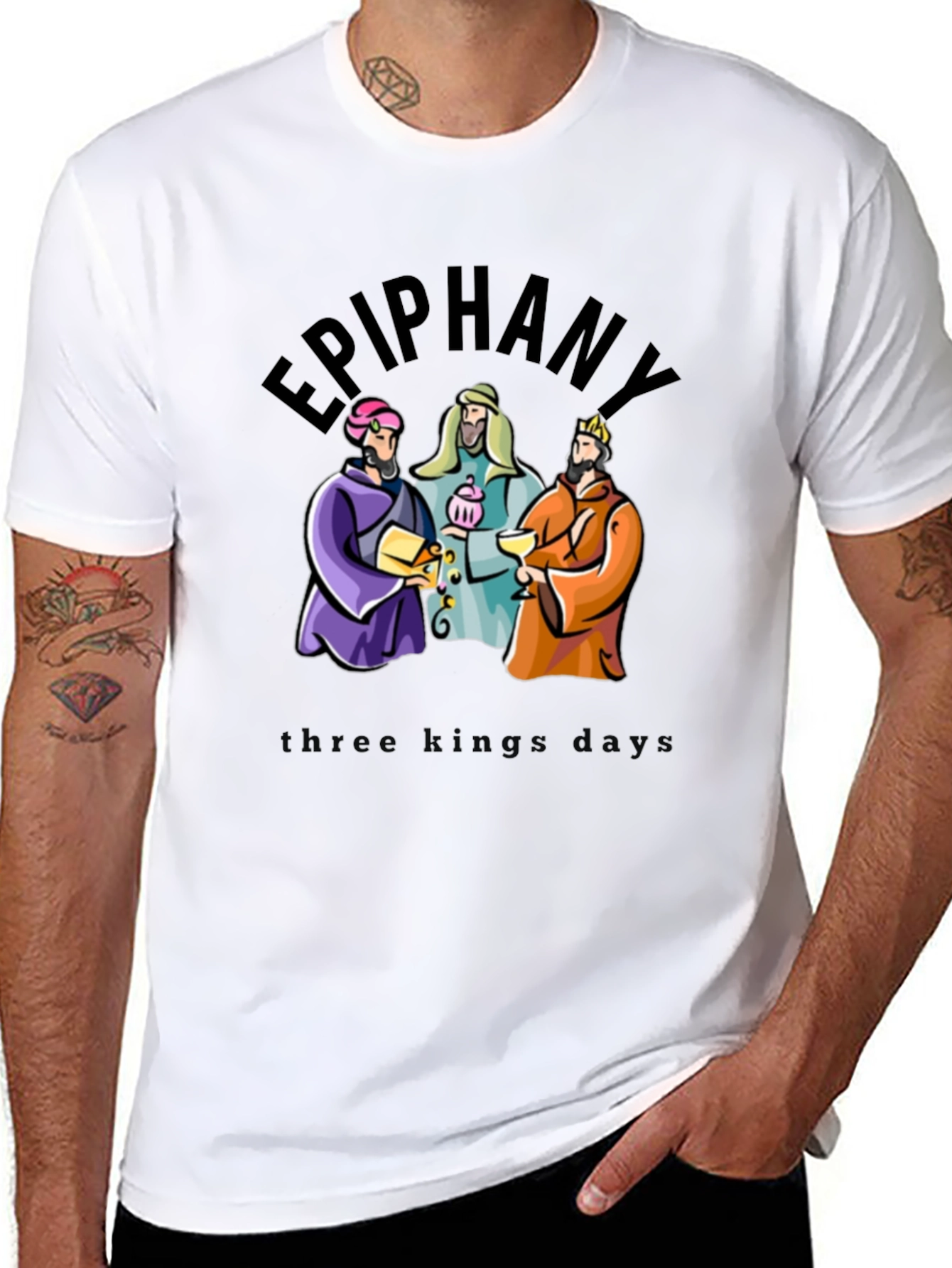 Epiphany Three Kings Black T-Shirt