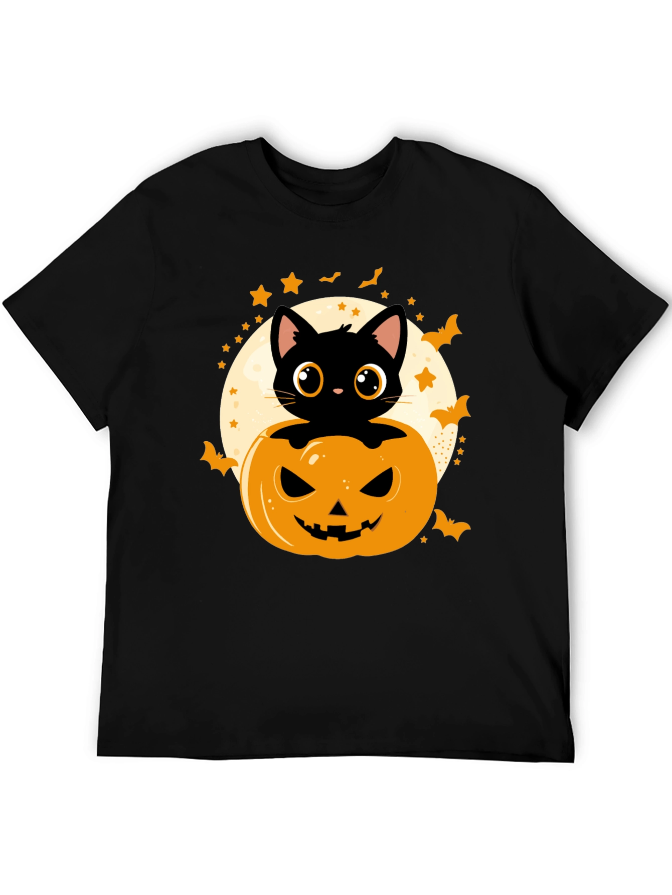 Halloween Cat Pumpkin T-Shirt