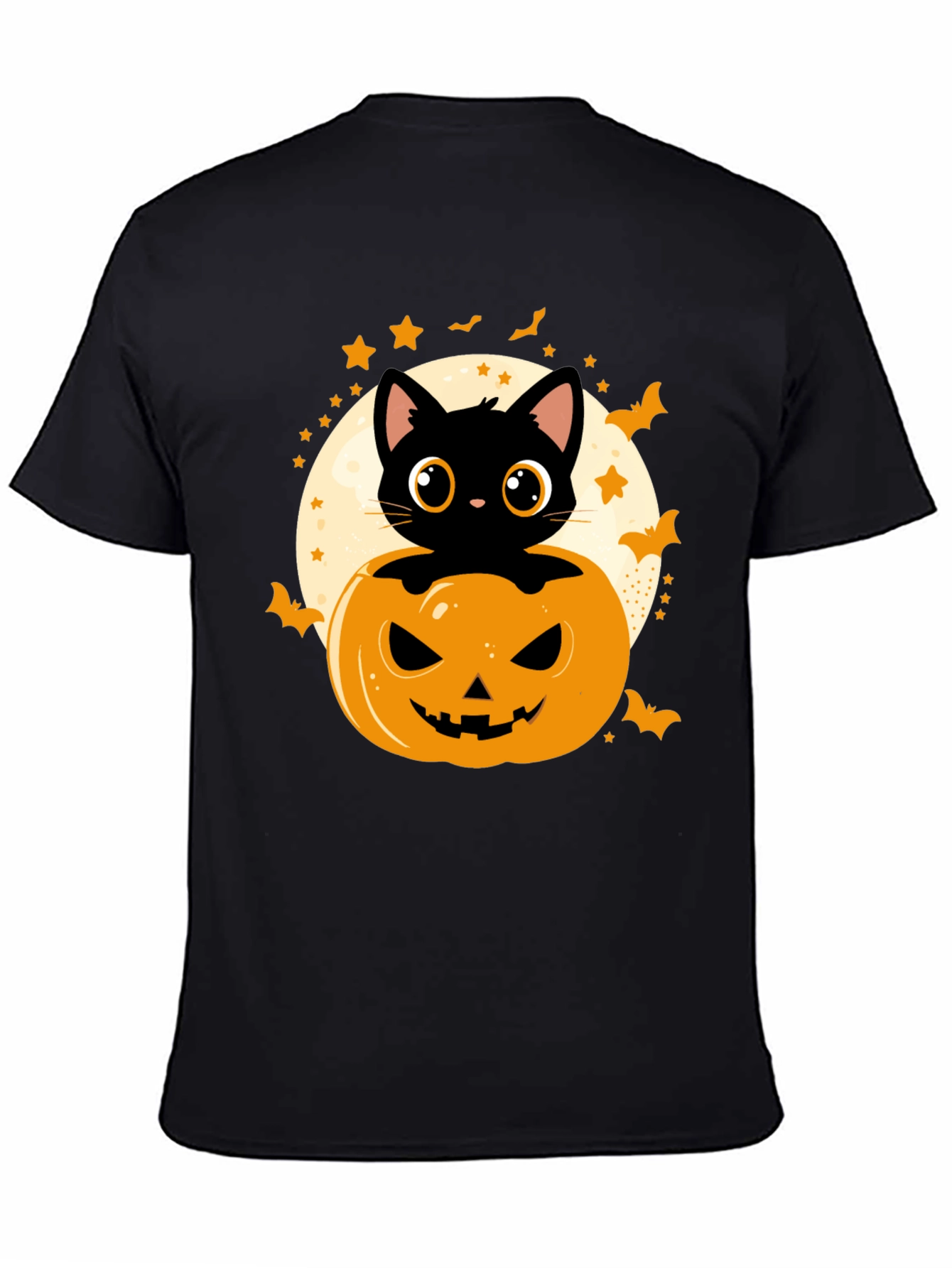 Halloween Cat Pumpkin T-Shirt