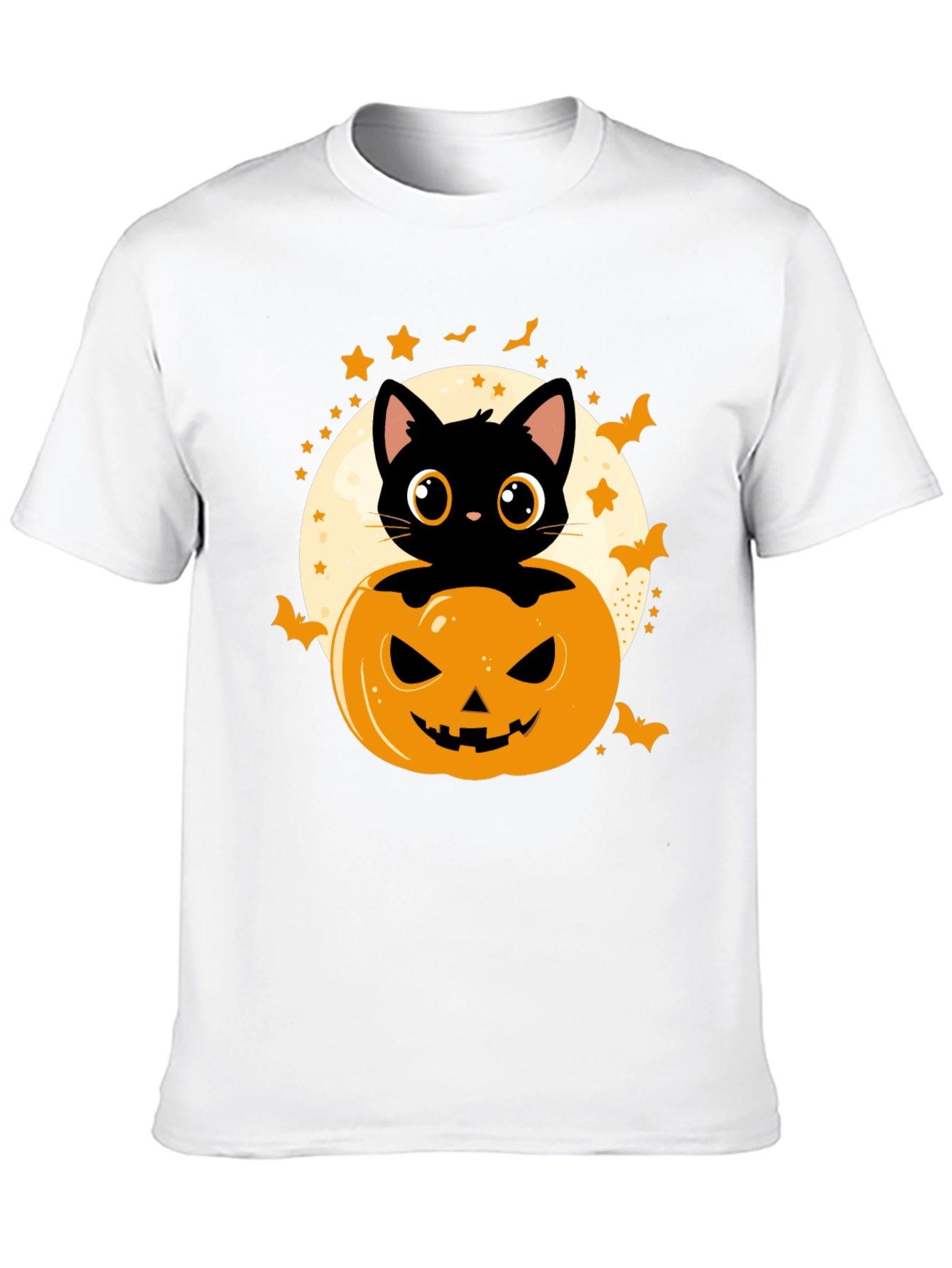 Halloween Cat Pumpkin T-Shirt