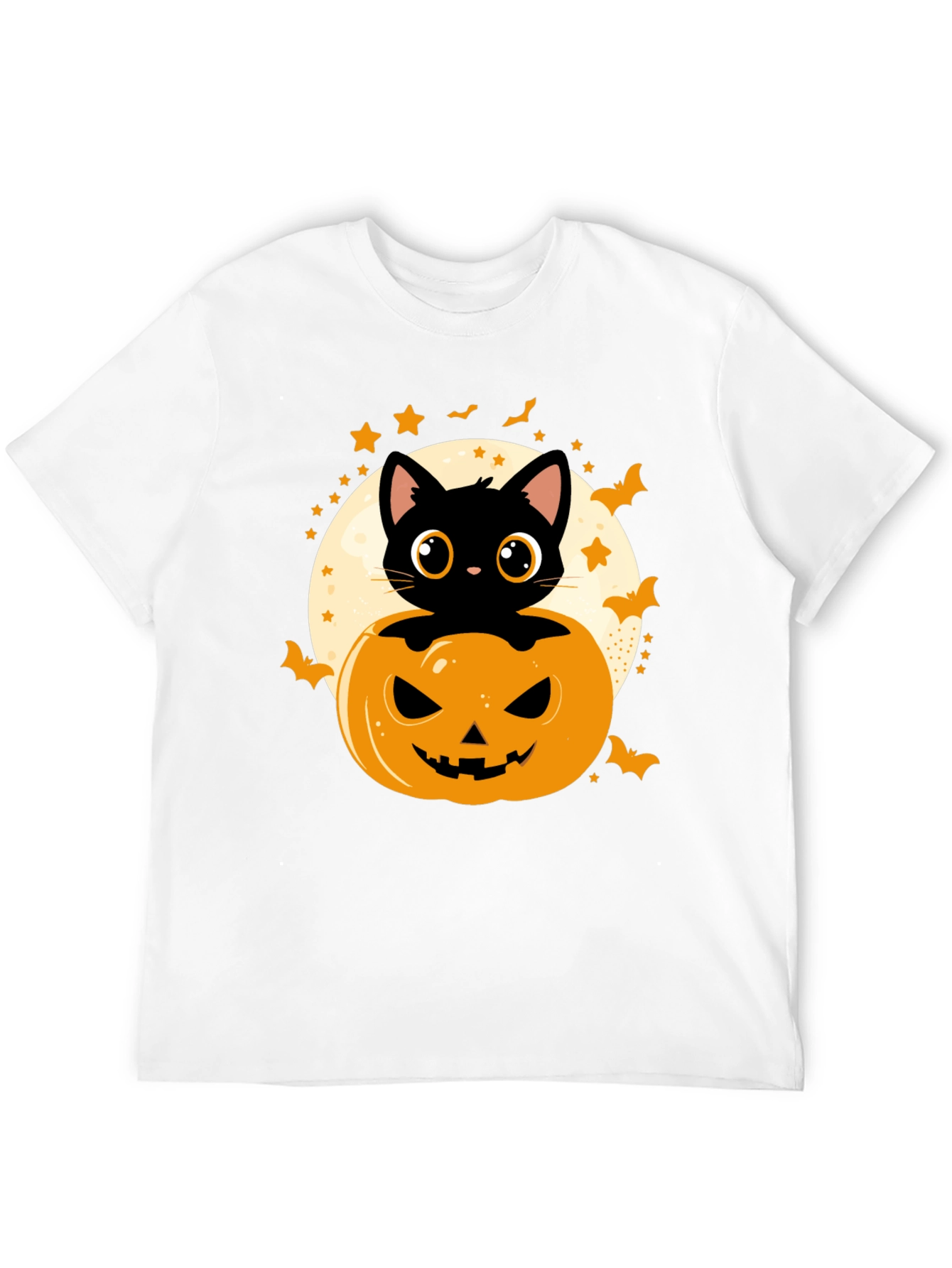 Halloween Cat Pumpkin T-Shirt