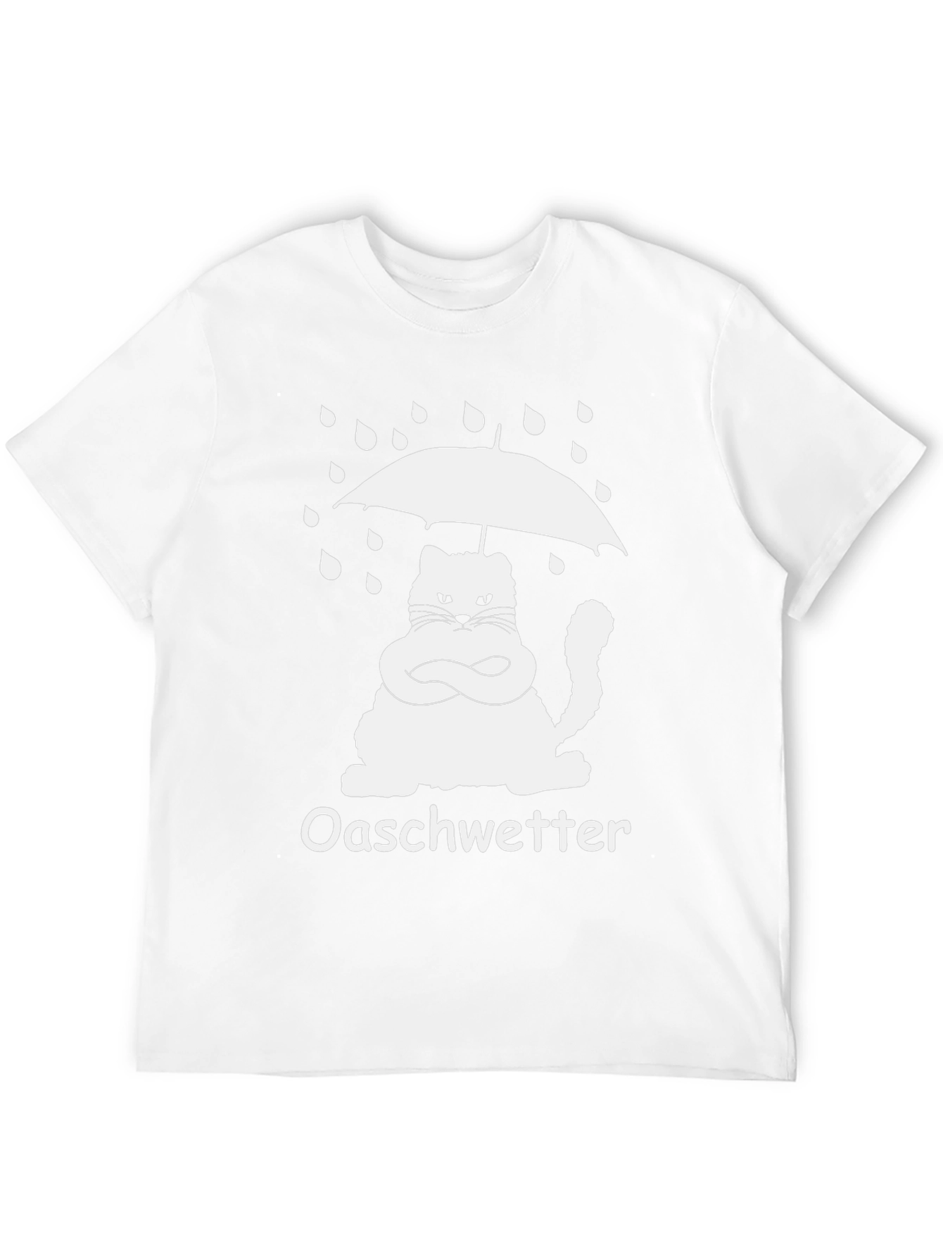 Oaschwetter Grumpy Cat Umbrella Black T-Shirt