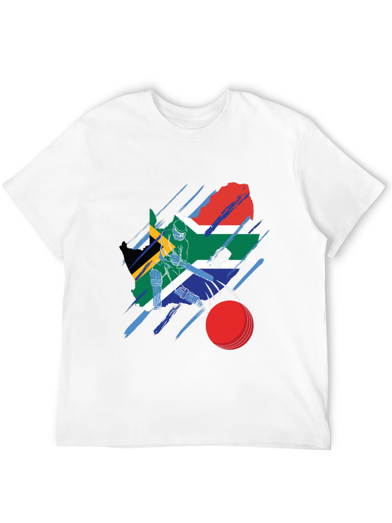 South Africa Cricket Flag Graphic Tee