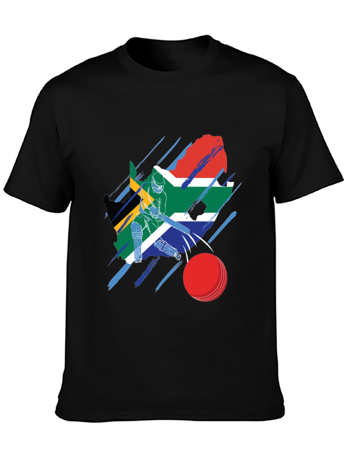 South Africa Cricket Flag Graphic Tee