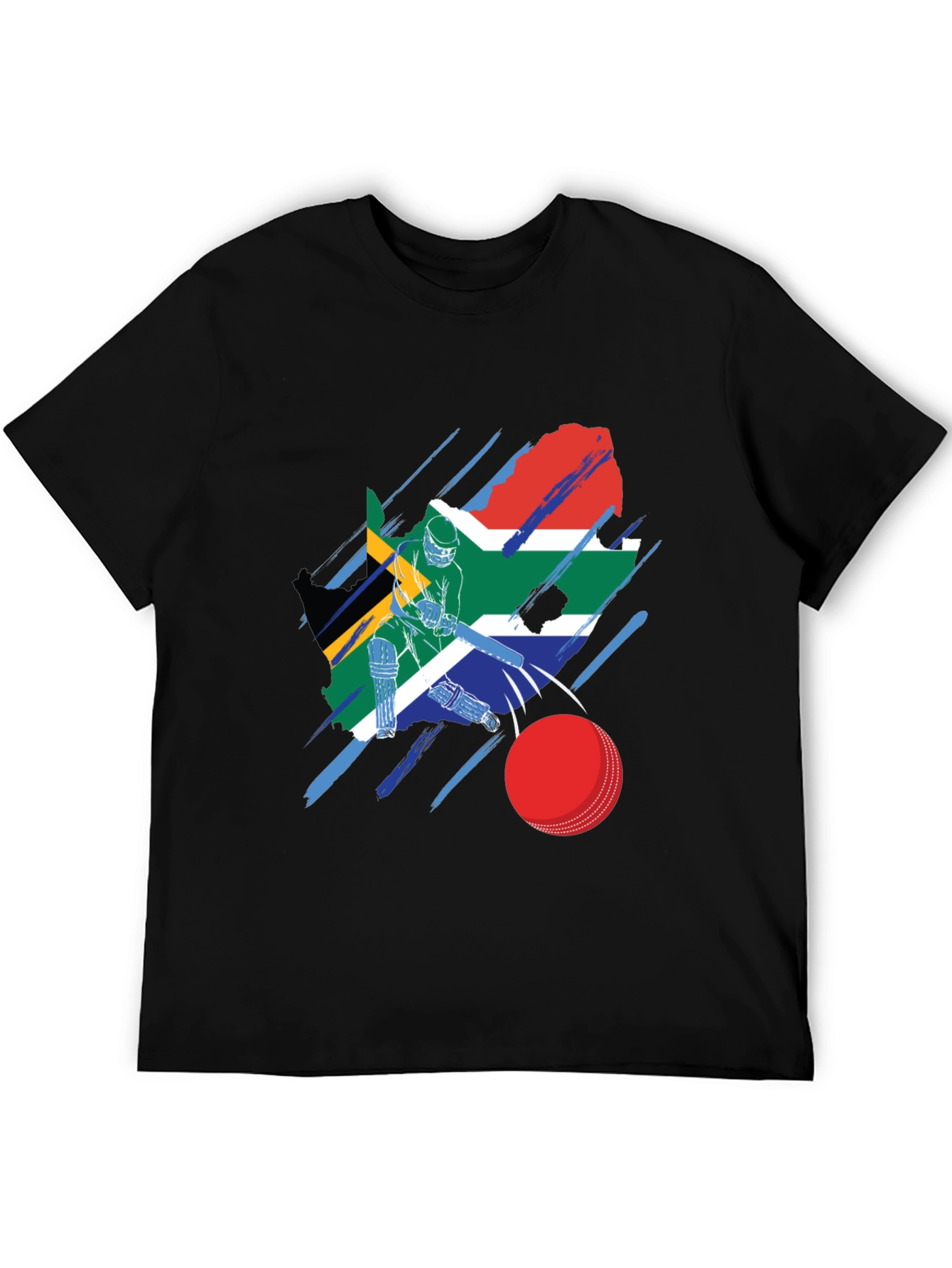 South Africa Cricket Flag Graphic Tee