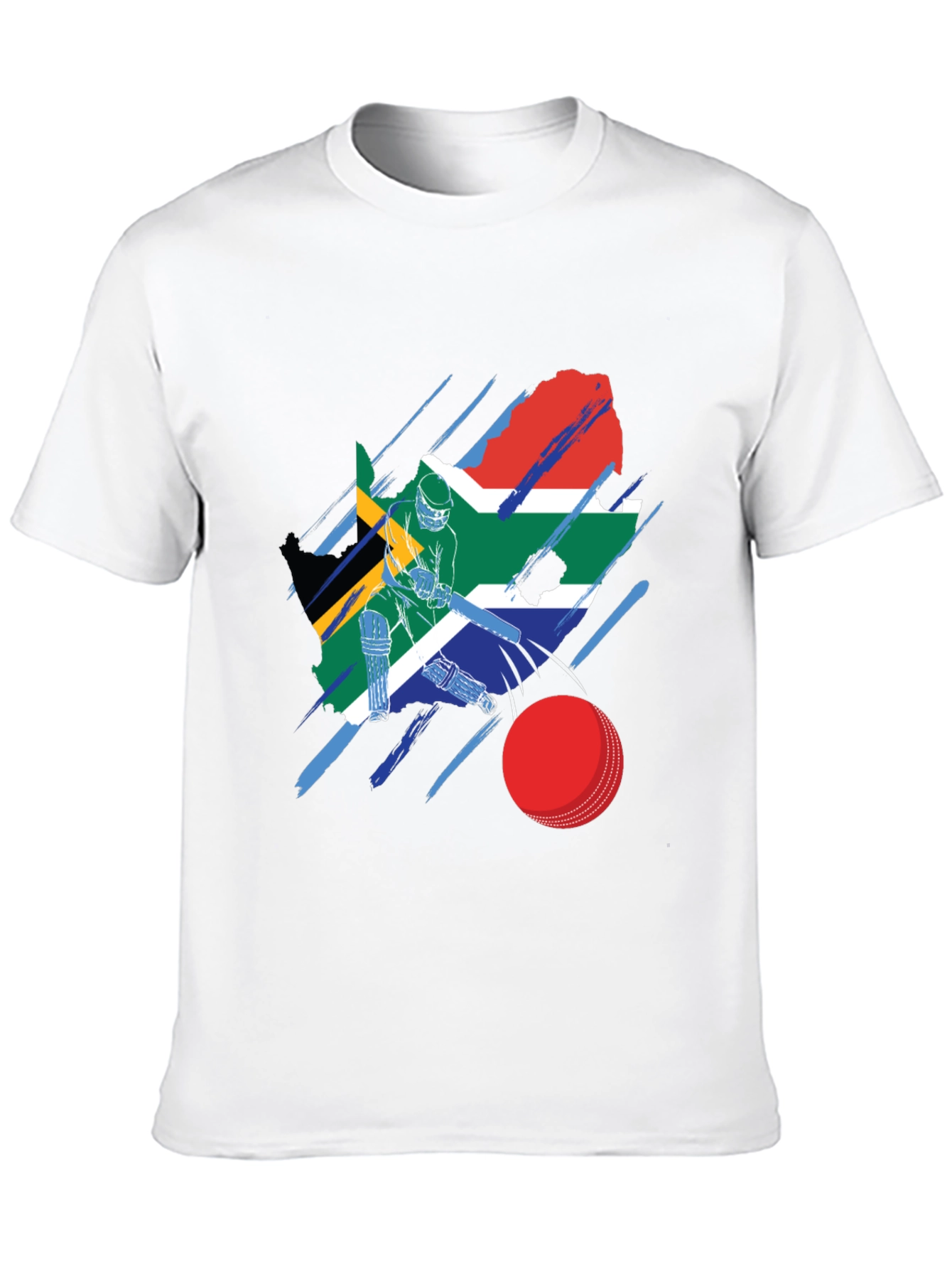 South Africa Cricket Flag Graphic Tee
