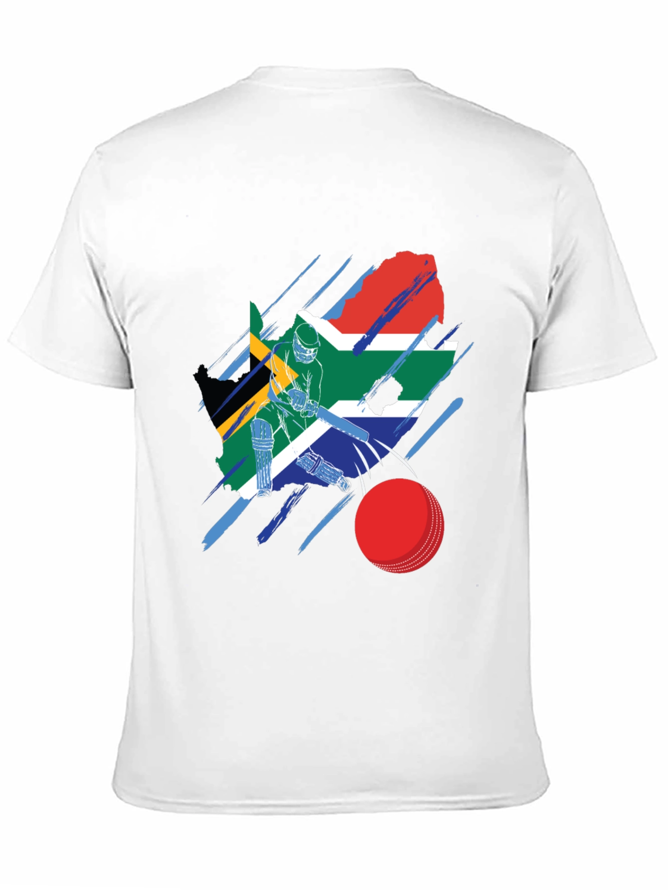 South Africa Cricket Flag Graphic Tee