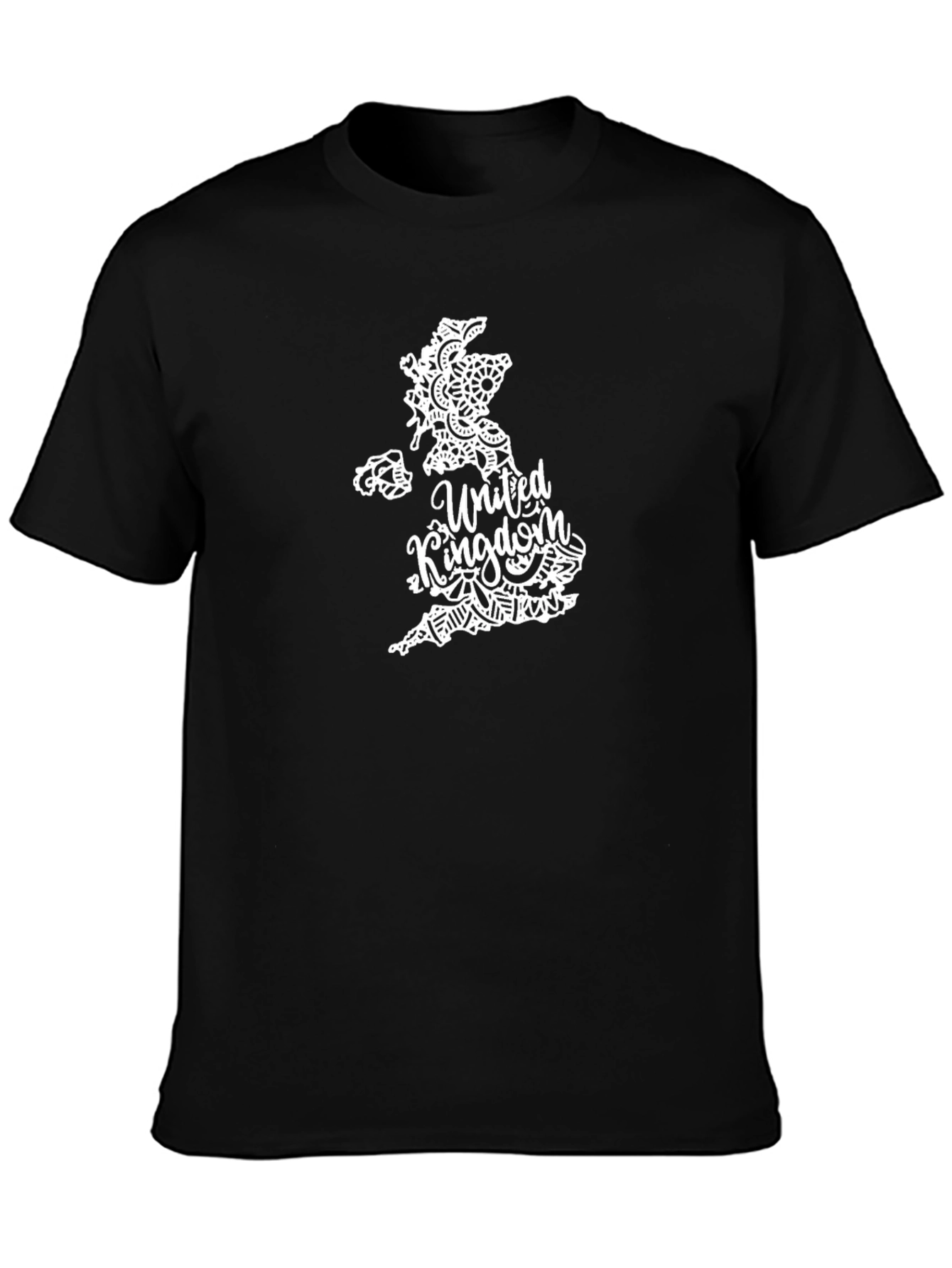 United Kingdom Map T-Shirt - Stylish Black Tee