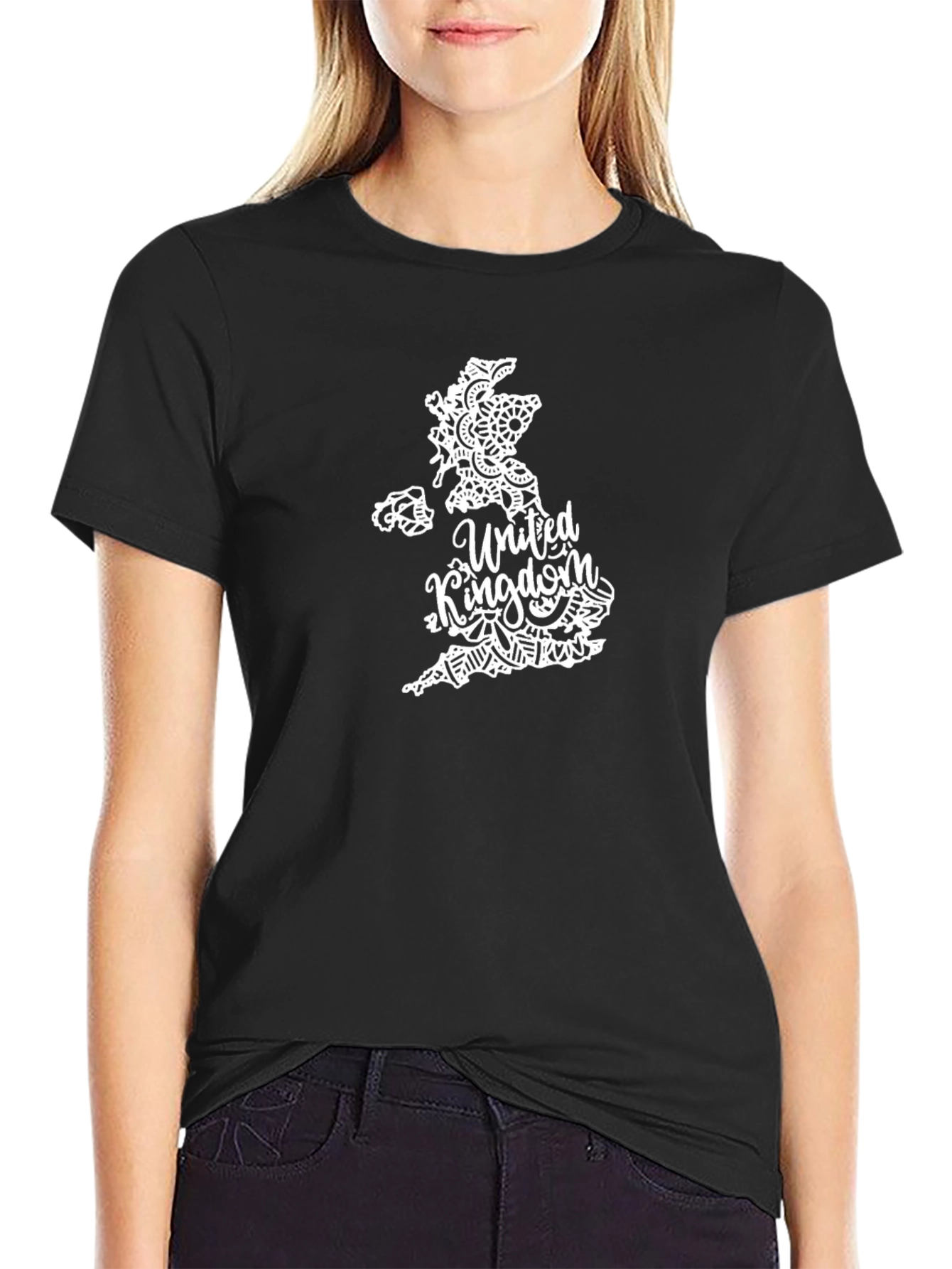 United Kingdom Map T-Shirt - Stylish Black Tee