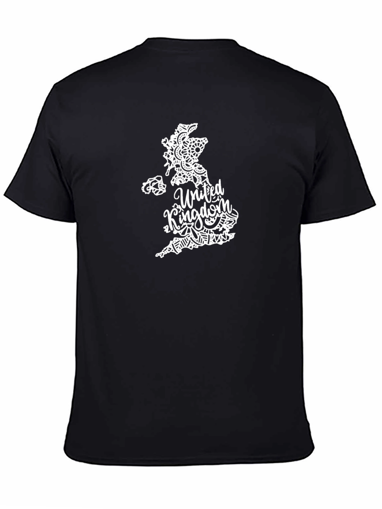 United Kingdom Map T-Shirt - Stylish Black Tee