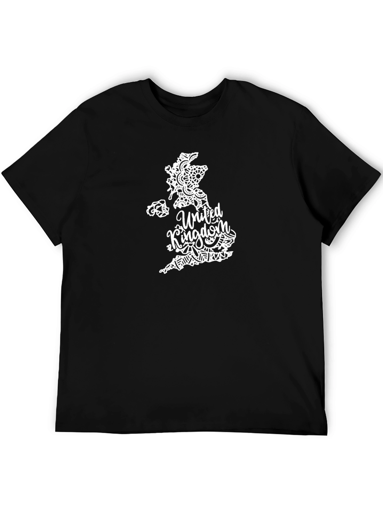 United Kingdom Map T-Shirt - Stylish Black Tee