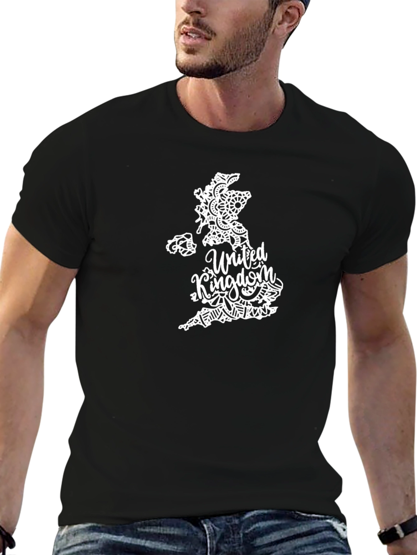 United Kingdom Map T-Shirt - Stylish Black Tee