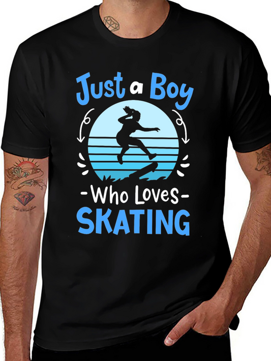 Just a Boy Who Loves Skating T-Shirt
