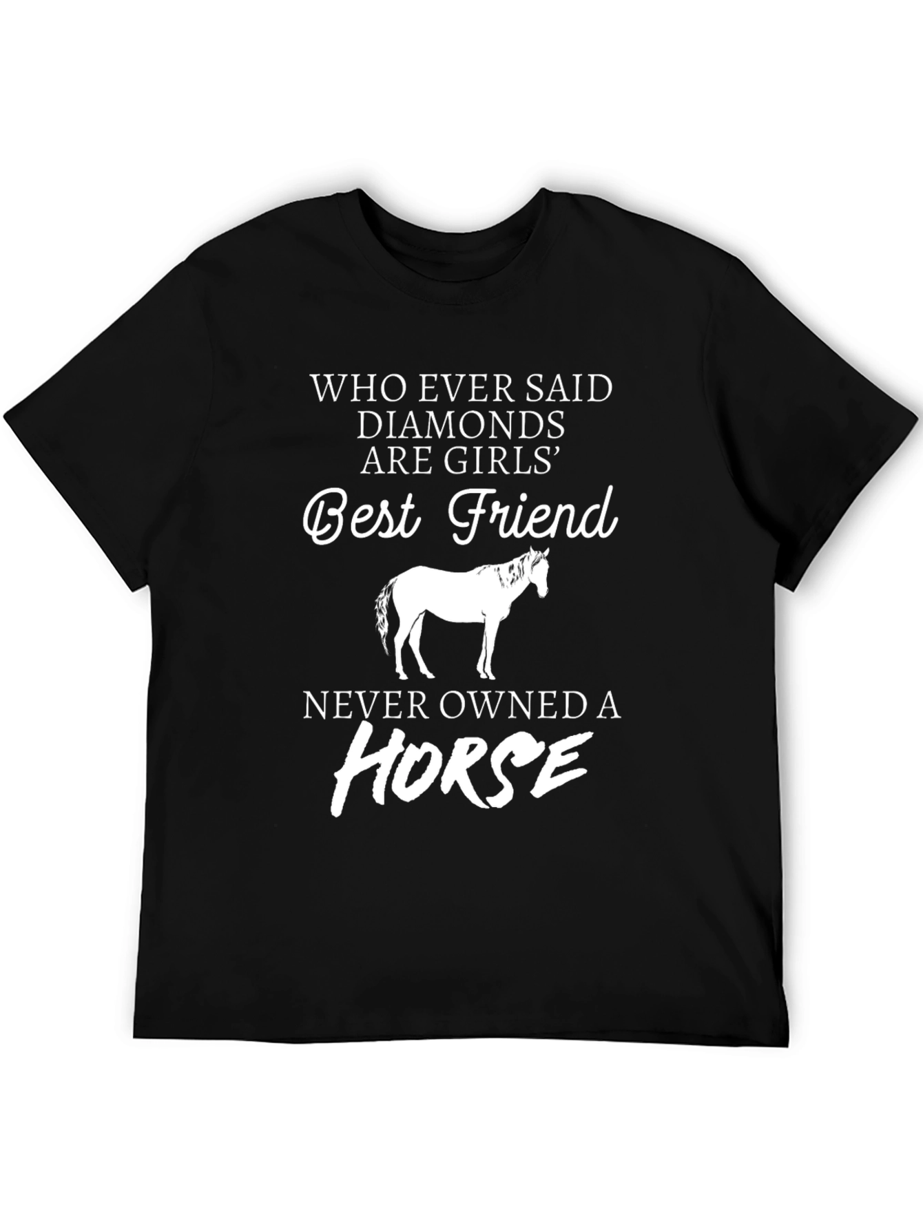Horse Best Friend Novelty Graphic Tee
