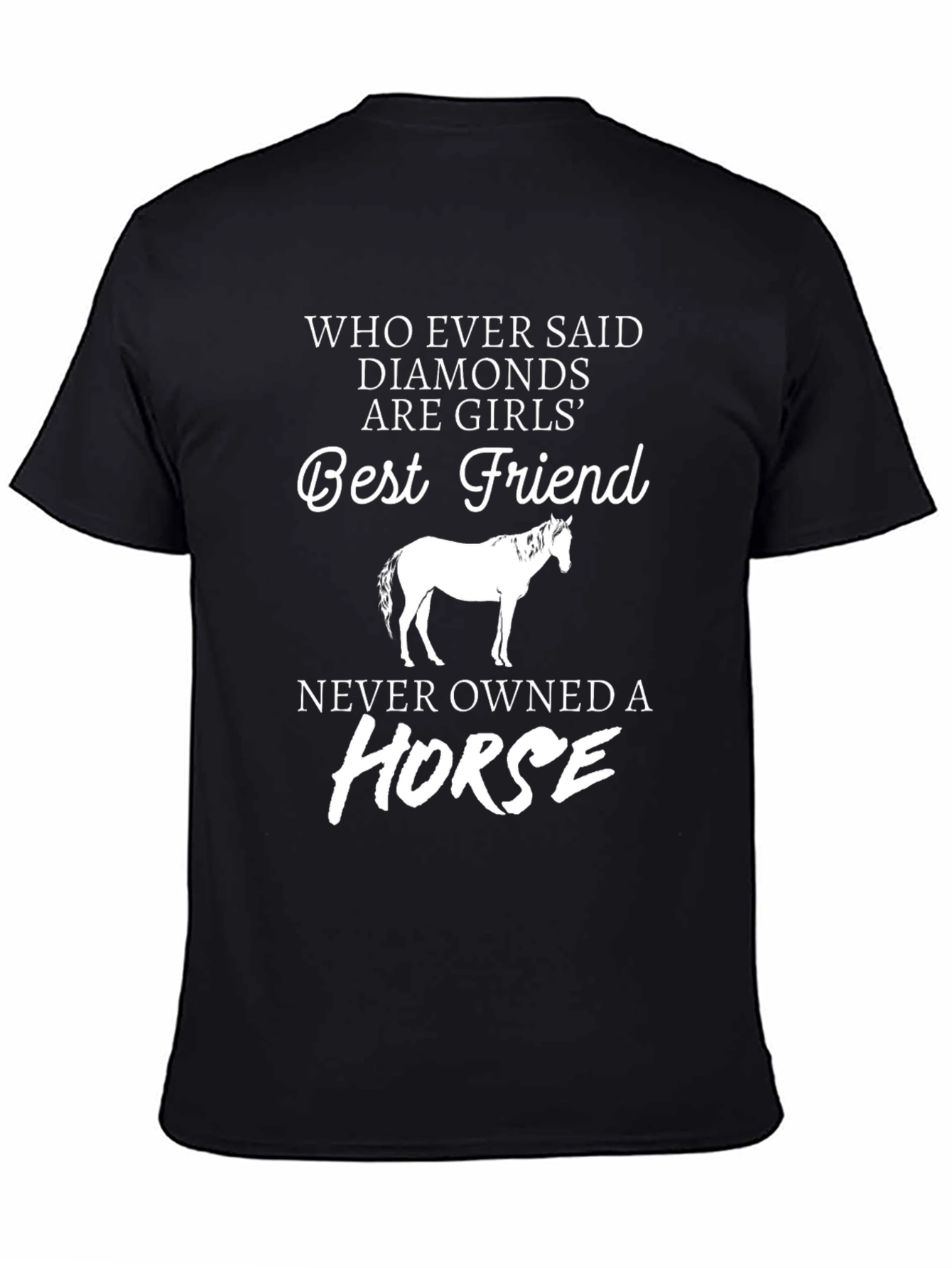 Horse Best Friend Novelty Graphic Tee