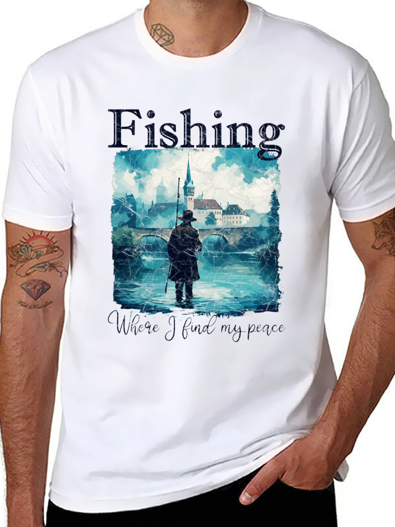 Fishing - Where I Find My Peace T-Shirt