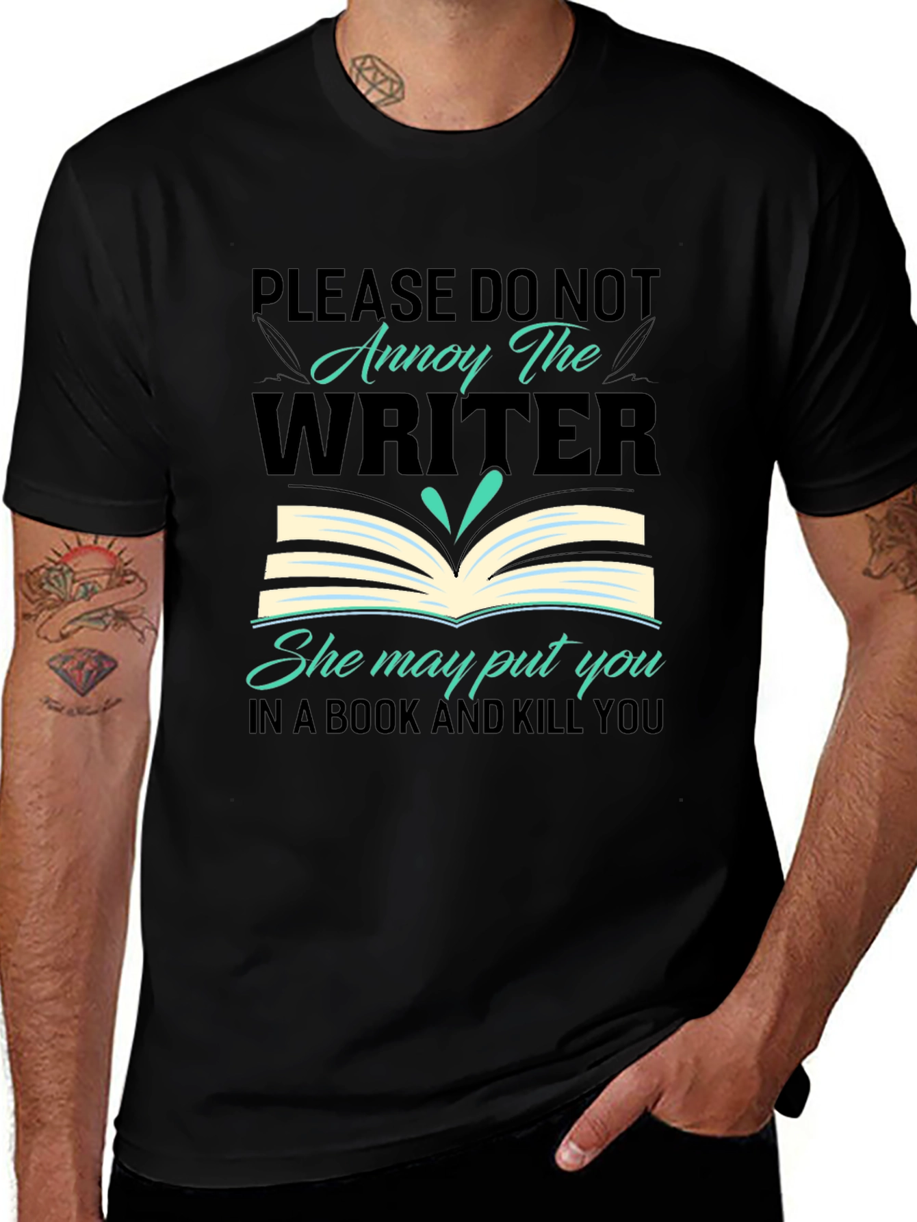 Annoy the Writer T-Shirt - Book & Kill