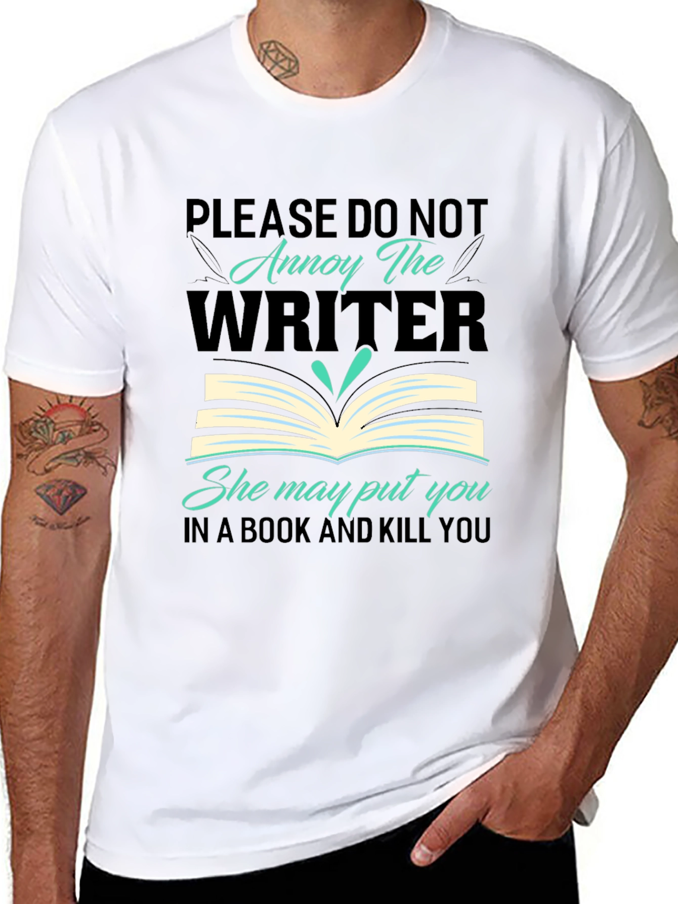 Annoy the Writer T-Shirt - Book & Kill