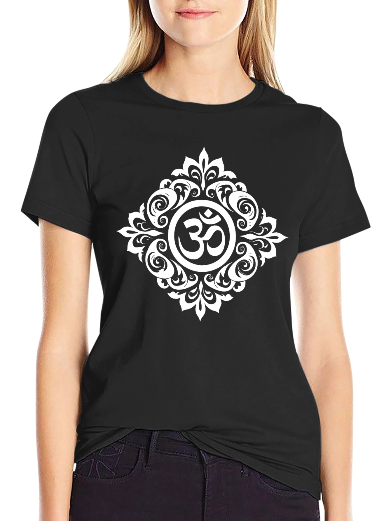 Om Symbol Graphic T-Shirt - Spiritual Yoga Tee