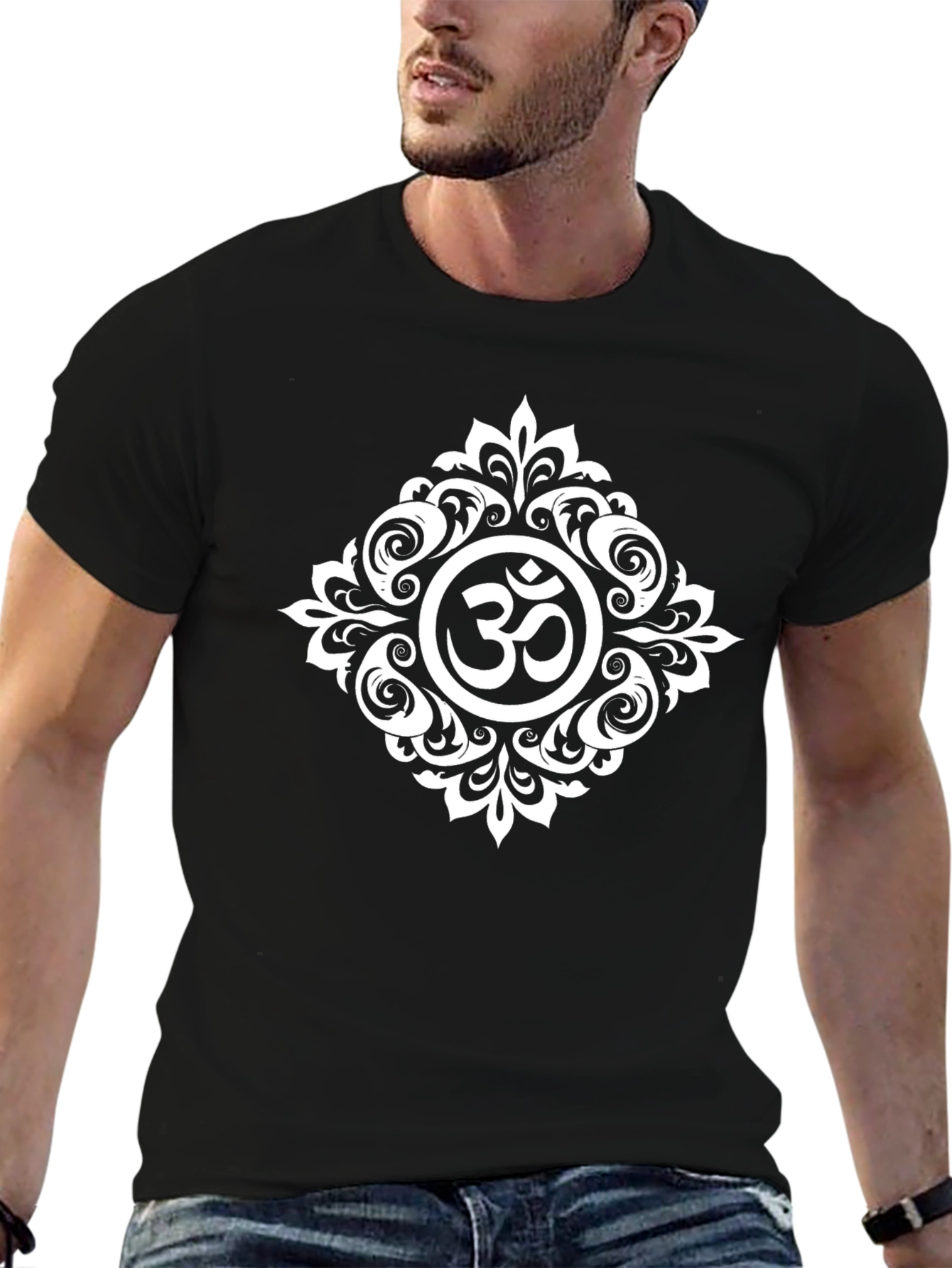 Om Symbol Graphic T-Shirt - Spiritual Yoga Tee