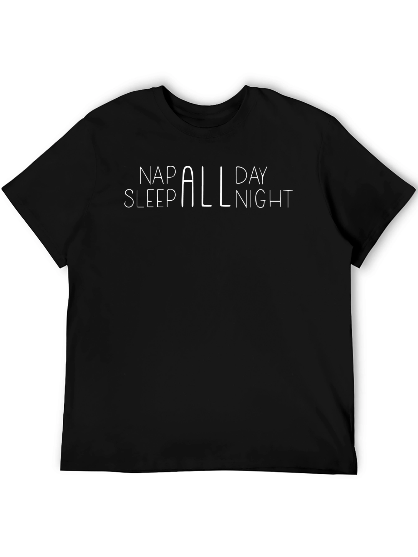 Nap Sleep All Day Night Funny T-Shirt
