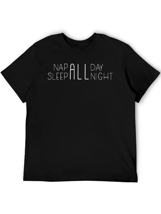 Nap Sleep All Day Night Funny T-Shirt