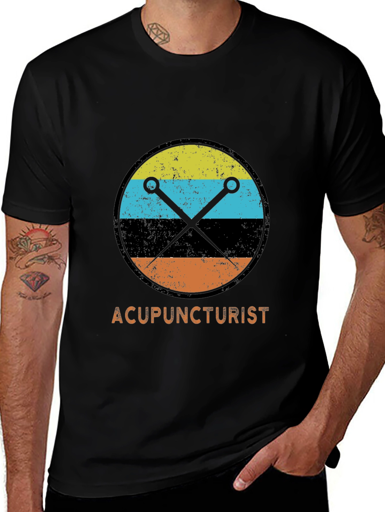 Acupuncturist Retro Style T-Shirt