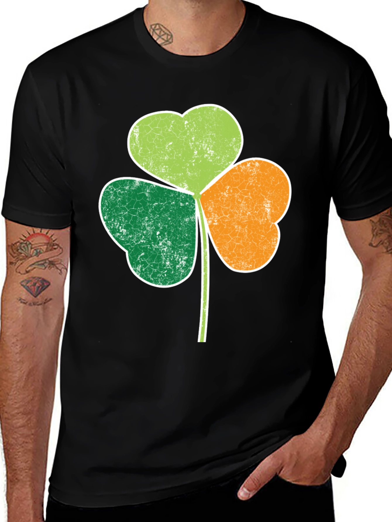 St Patricks Day Shamrock Graphic Tee